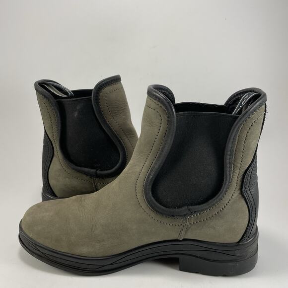 Ariat Keswick H20 Gray Leather Pull-On Booties Chelsea Boots Womens Size 6 B - Picture 11 of 11